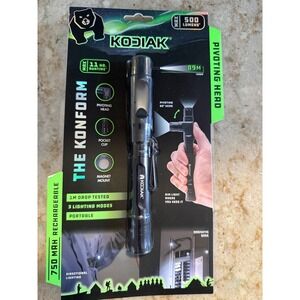Kodiak The Konform Rechargeable Flashlight 500 Lumens Pivoting Head Magnetic bas